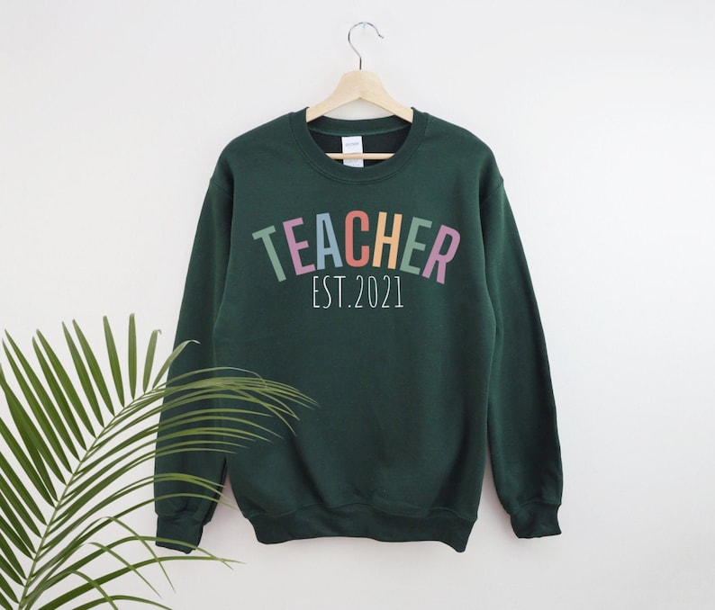 TEACHER Sweatshirt, Teacher Shirt Graduation Gift for Teacher Gift Teacher Sweatshirt New Teacher Gifts Kindergarten Teacher Crewneck 