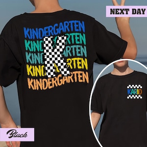 Back To School Tshirt, Personalized Kindergarten Shirt, Boys Kindergarten Shirt, Kids First Day Of School Outfit, Toddler Shirt For Kids Boy