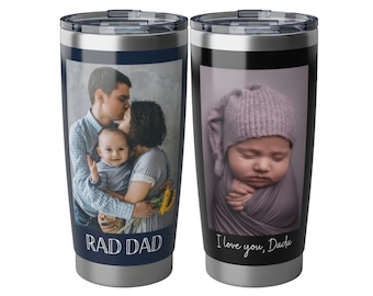 Personalized Tumbler Picture Custom Photo Tumbler Personalized Fathers Day Gift for Him Custom Picture Mug for Dad Grandpa Cup For Men Logo