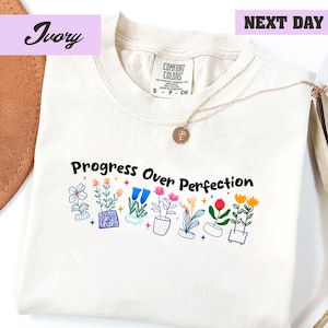 Progress Over Perfection Shirt, Teacher Shirt, Back to School Shirt, Gift for Teacher, Teacher Appreciation, Inspirational Teacher