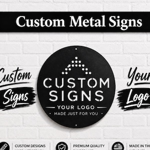 Custom Sign, Your Custom Text Metal Sign,Your Logo Here Sign, Metal Sign Custom, Your Text Here Sign, Custom Design Sign, Personalized Sign
