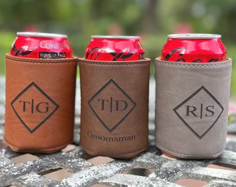 Engraved Can Coolers, Bachelor Party Gifts, Groomsmen Gifts, Groomsmen Proposals, Beer holder, Beer Can Holder, Bottle Holder, Gift for Him