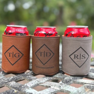 Engraved Can Coolers, Bachelor Party Gifts, Groomsmen Gifts, Groomsmen Proposals, Beer holder, Beer Can Holder, Bottle Holder, Gift for Him