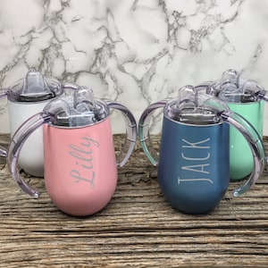 Personalized Sippy Cup, Stainless Steel Toddler Cup, Birthday Gift, Kid, Kid Tumblers, Baby Bottle,Baby Shower Gift, Baby Gift, custom sippy