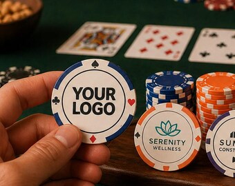 Custom Poker Chips for Vegas Trip, Casino Party Favors, Personalized Poker Chips, Vegas Birthday Party Decor, Casino Theme Party