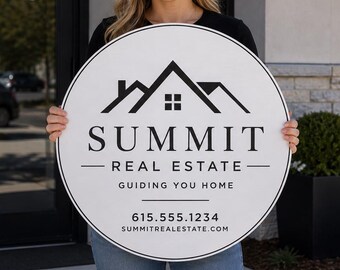 Custom Business Sign, Logo Sign, Rounded Business Logo Sign, Business Logo Sign, Round Logo Sign, High Quality Logo Sign, Small Logo Sign