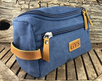 Groomsmen toiletry bag- Personalized mens dopp kit - Husband Gift - Dad gift - Personalized dopp kit - Shaving kit - Gift for him, custom
