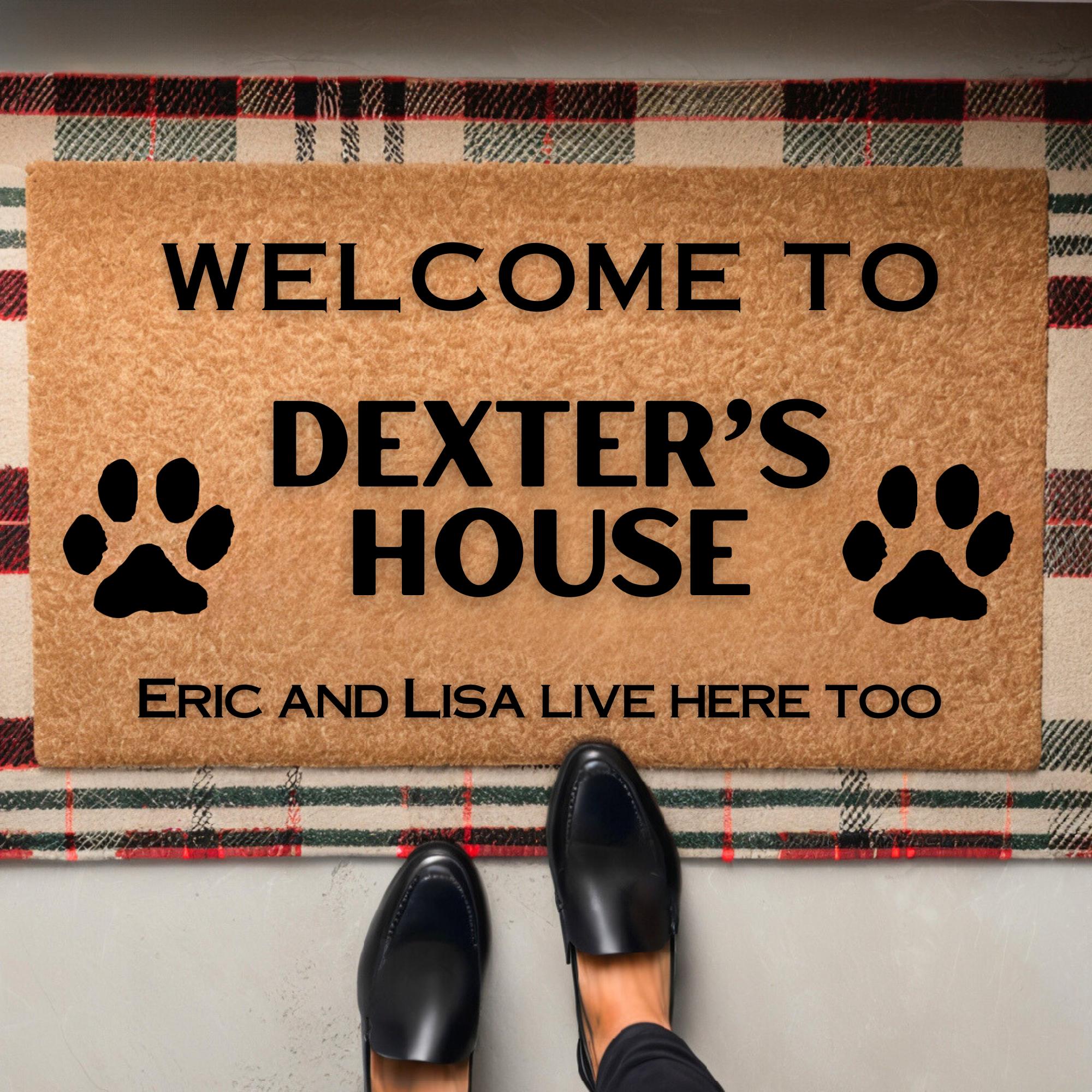 Welcome Mat for Dog-Door Mat for Dogs-Personalized Door Mat-Custom Doormat Dog-Dog Owner Gift-Dog Home Decor-Dog Lover Gift-Dog Welcome Mat