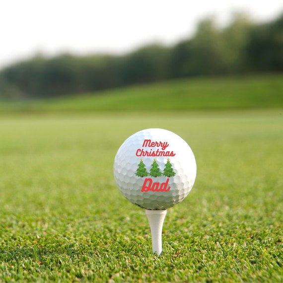 Custom Christmas Golf Ball, Personalized Merry Christmas Golf Ball