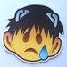 Shinji Crying Emoji Sticker Neon Genesis Evangelion NGE Anime