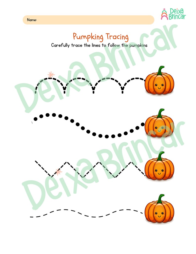 Pumpkin Preschool Printable Sheets Tracing Worksheets, Shapes, and