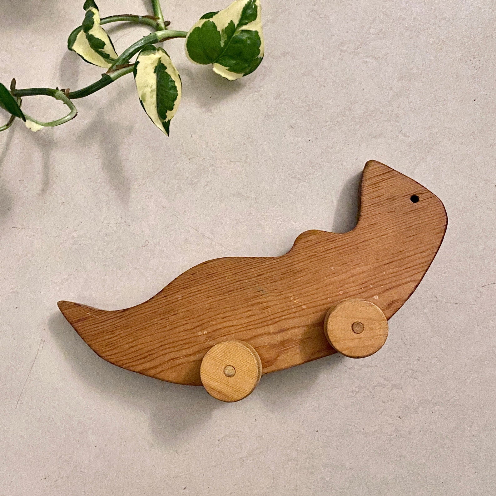 Wooden Lizard on Wheels Wooden Toys Vintage Pre Loved Etsy