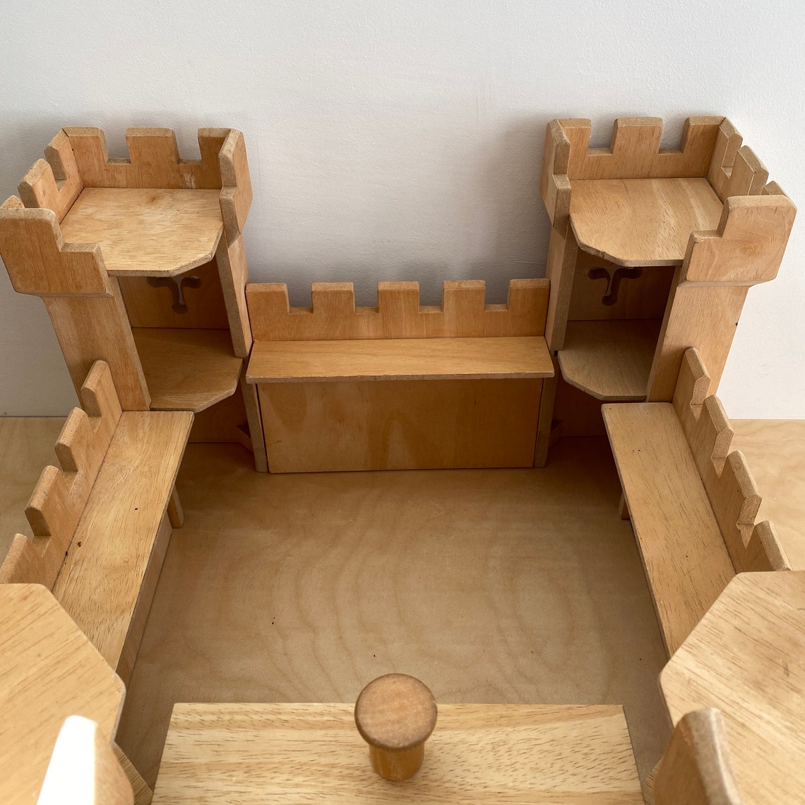 Pintoy Wooden Medieval Castle preloved Toy Child Gift Etsy