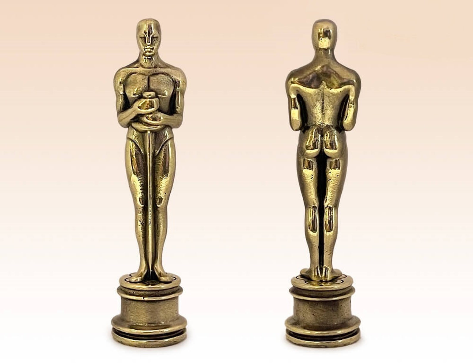 Oscar film award Miniature Bronze Figurine Statue Metal Etsy