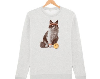 Cat Tennis Sweatshirt / Sweatshirt Clothes /  unisex sweatshirt  / Sweatshirt /