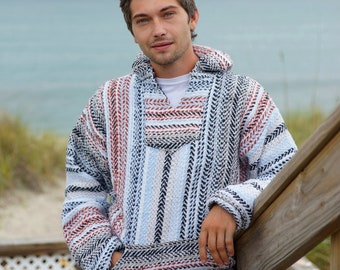 Classic Stripe Terracota Baja Hoodie