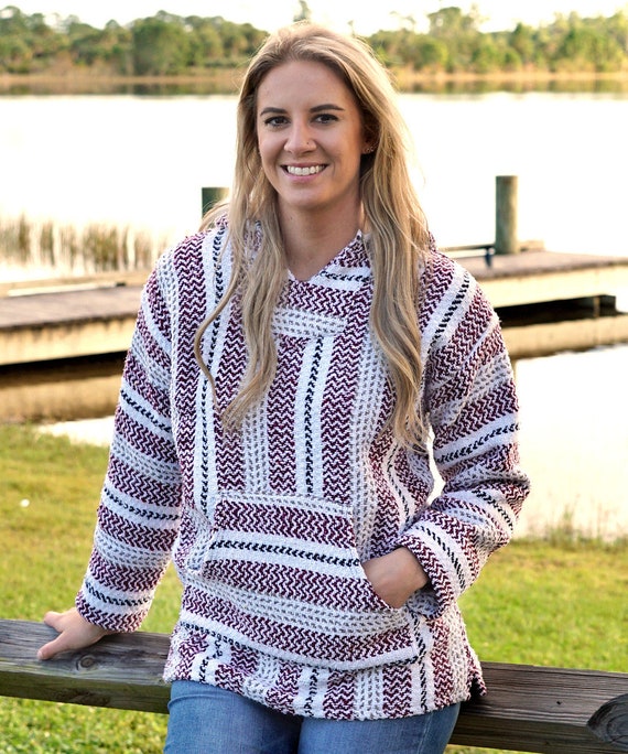Baja Hoodie Bordeaux Etsy