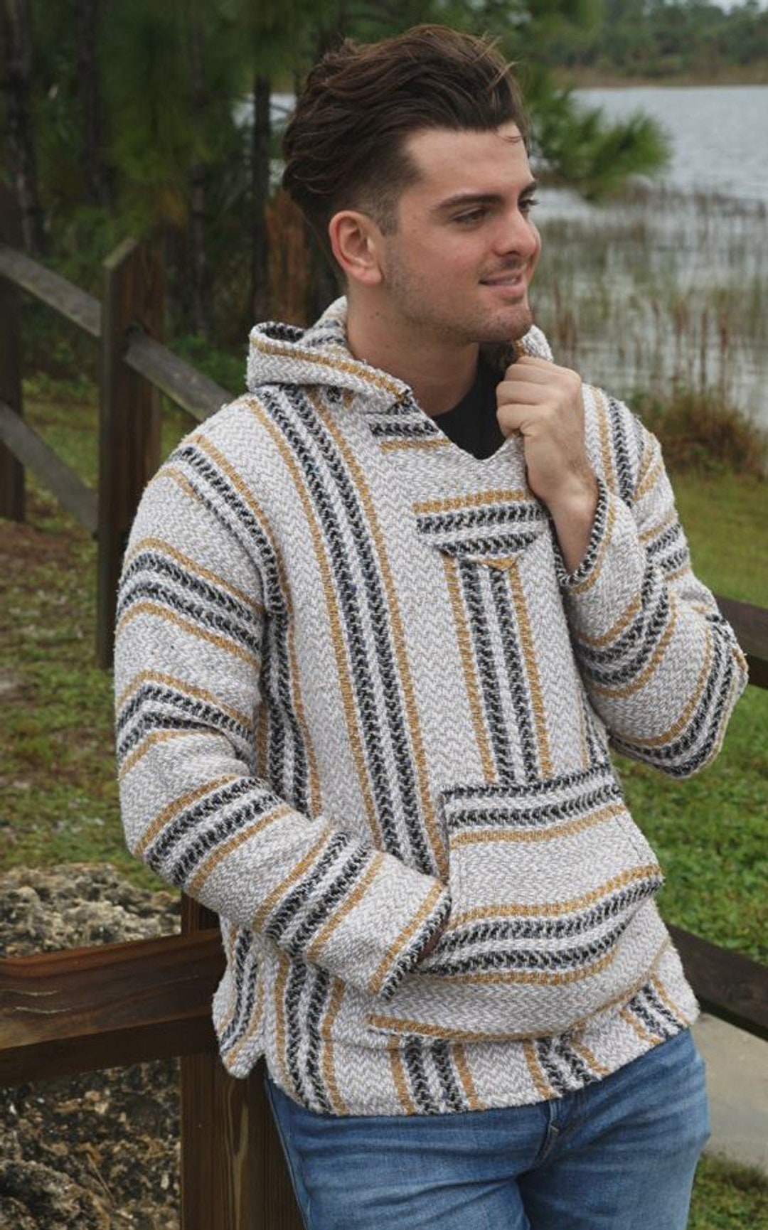 Baja Joe Mexican HOODIE PASTEL MUSTARD Etsy