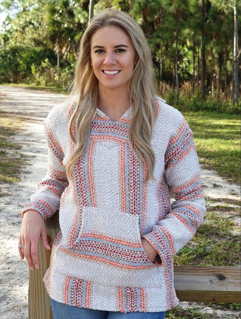 Baja Joe Mexican HOODIE PASTEL CAYENNE Etsy