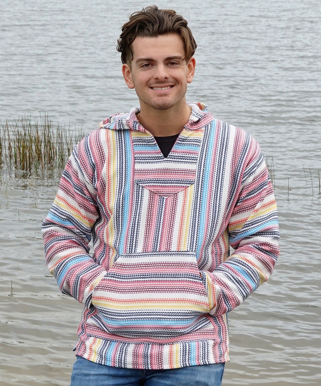 Cotton Baja Hoodie Etsy