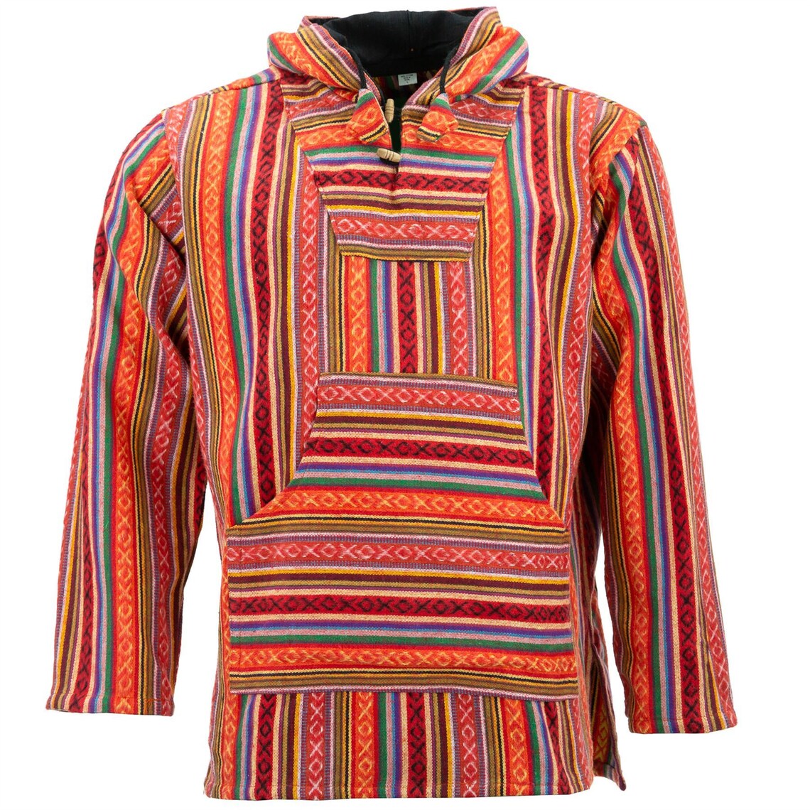 Brushed Cotton Baja Hoodie BLOOD ORANGE Etsy