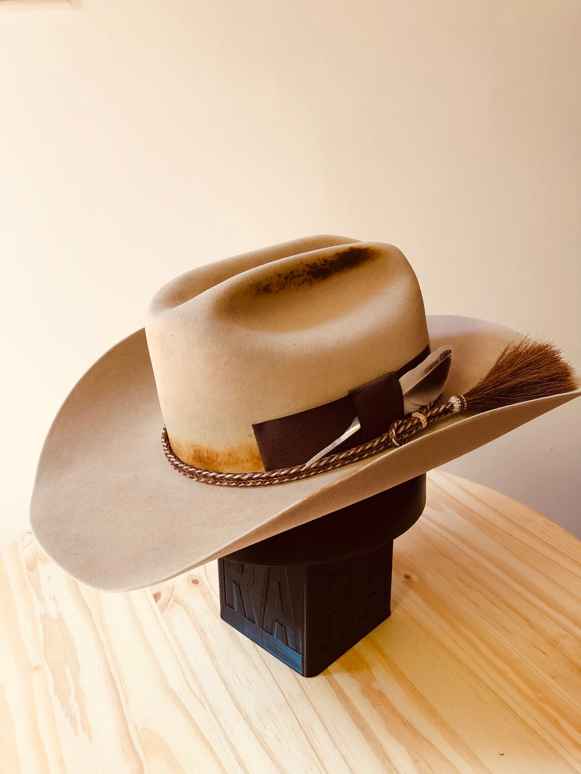Hand made beaver cowboy hat Etsy
