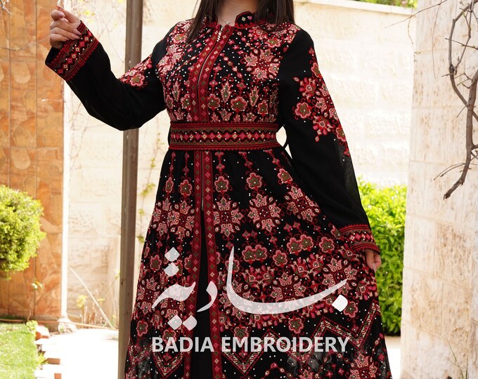 Elegant Palestinian Jordanian Thobe Dress / Palestineian - Etsy