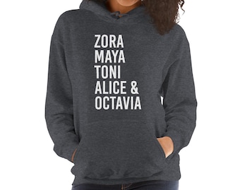 Black Women Writers Unisex Hoodie, Black Literature, Black Writers, Black Girl Magic