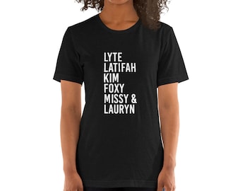 Camiseta unisex de Queens of Hip-Hop, Raperas, Fans del Hip-Hop, Regalo para los amantes de la música