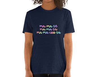 Mama se, Mama sa, Mama Coo sa Camiseta unisex de manga corta, fans de Michael Jackson, letra de la canción
