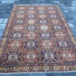200x250cm, Orientteppich, Oversize Teppich, Großer Türkischer Teppich, Vintage Teppich, Wohnzimmerteppich, Handgemachter Teppich