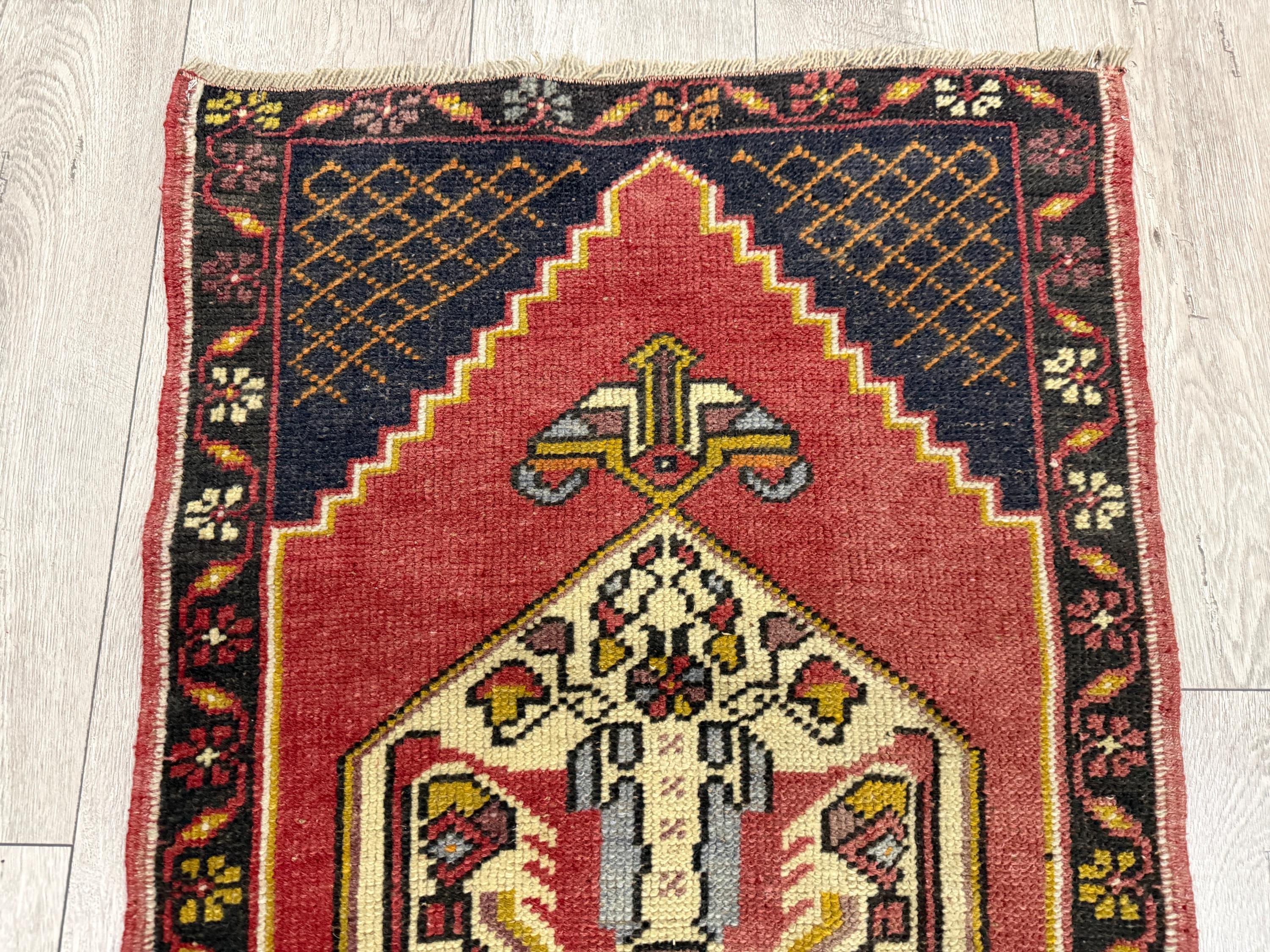 2x4 Small Rug, 2x4 Pink Rug, 2x4 Vintage Rug, 2x4 Turkish Rug, 2x4 Mini ...