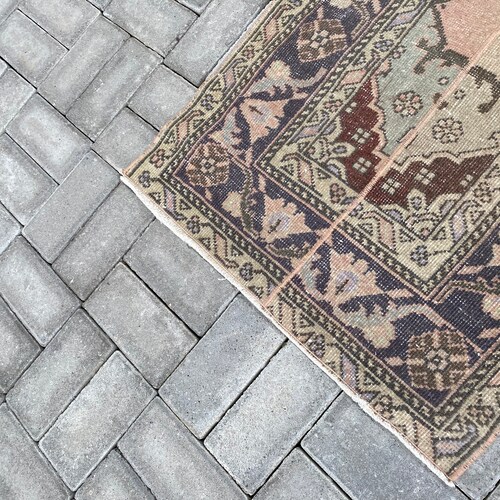 2.2 x 13.1 ft, Hallway rug, Turkish Runner rug, Patchwork Runner rug, Oriental rug, Vintage shops Wool rug, Anatolian rug, Boho Decor, 66x400 cm