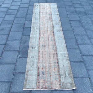 Handgeknüpfter Teppich, Patchwork Teppich, Läufer, Türkischer Teppich, Vintage Teppich, Teppichläufer, Orientteppich, Handgewebter Teppich
