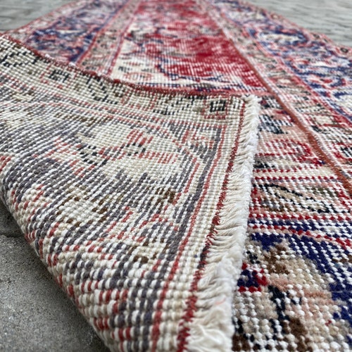 2.3 x 9.4 ft, Patchwork rug, Boho rug, Handmade rug, Wool rug, Antique shops rug, Runner rug, Oushak rug, Turkish rug, Vintage rug, 70x286 cm