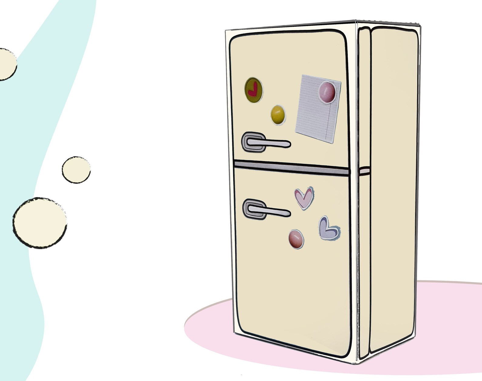 DIY 3D Vintage Refrigerator Papercraft KIT Cutest Miniature Etsy UK