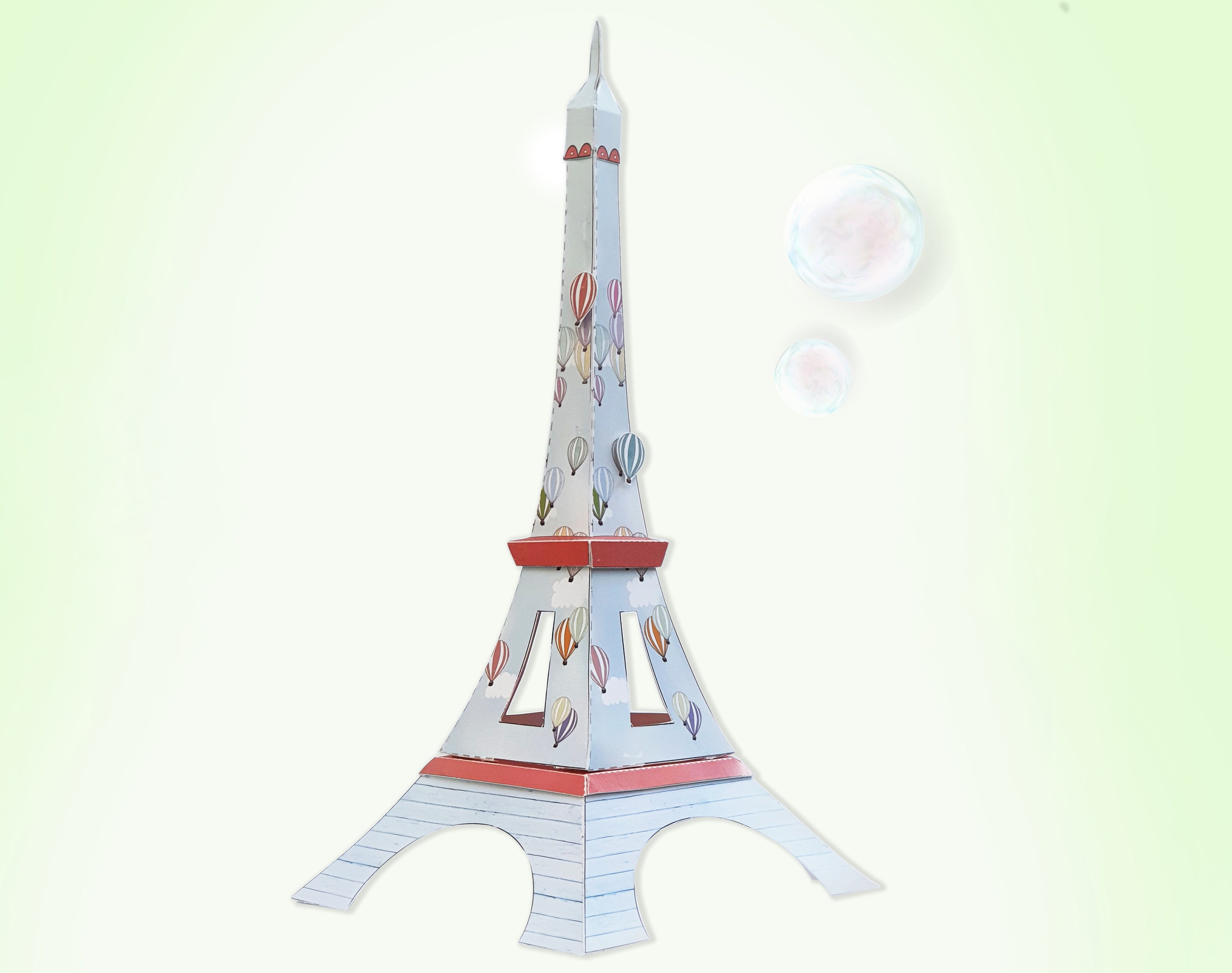 Eiffel Tower 3d paper kit model for craft lovers Design Etsy