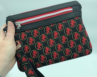 Black/Red/Yellow Running Mouse Wristlet