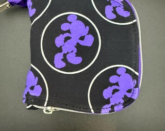 Purple Running Mouse, post race, snack collection bag