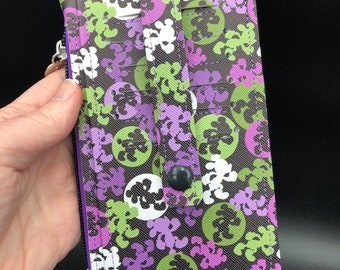 Black/Green/Purple Tossed Running Mouse Purse Pal