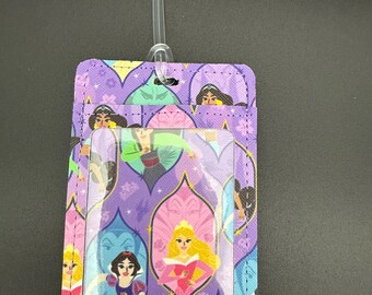 Princess Handcrafted Vinyl Luggage Tag | Backpack ID Tag