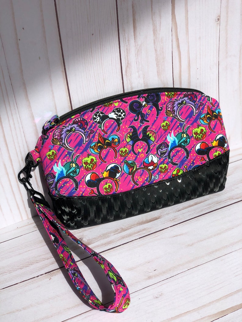 Villain Inspired Headband Clematis Wristlet