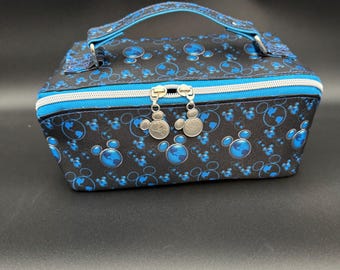 Vacation Club Zip n Grip Cosmetic/Toiletry Bag - blue/black