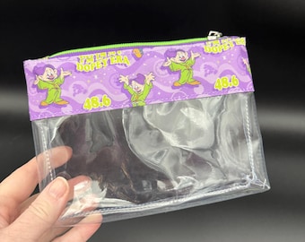 48.6 Challenge clear zipper pouch - purple version