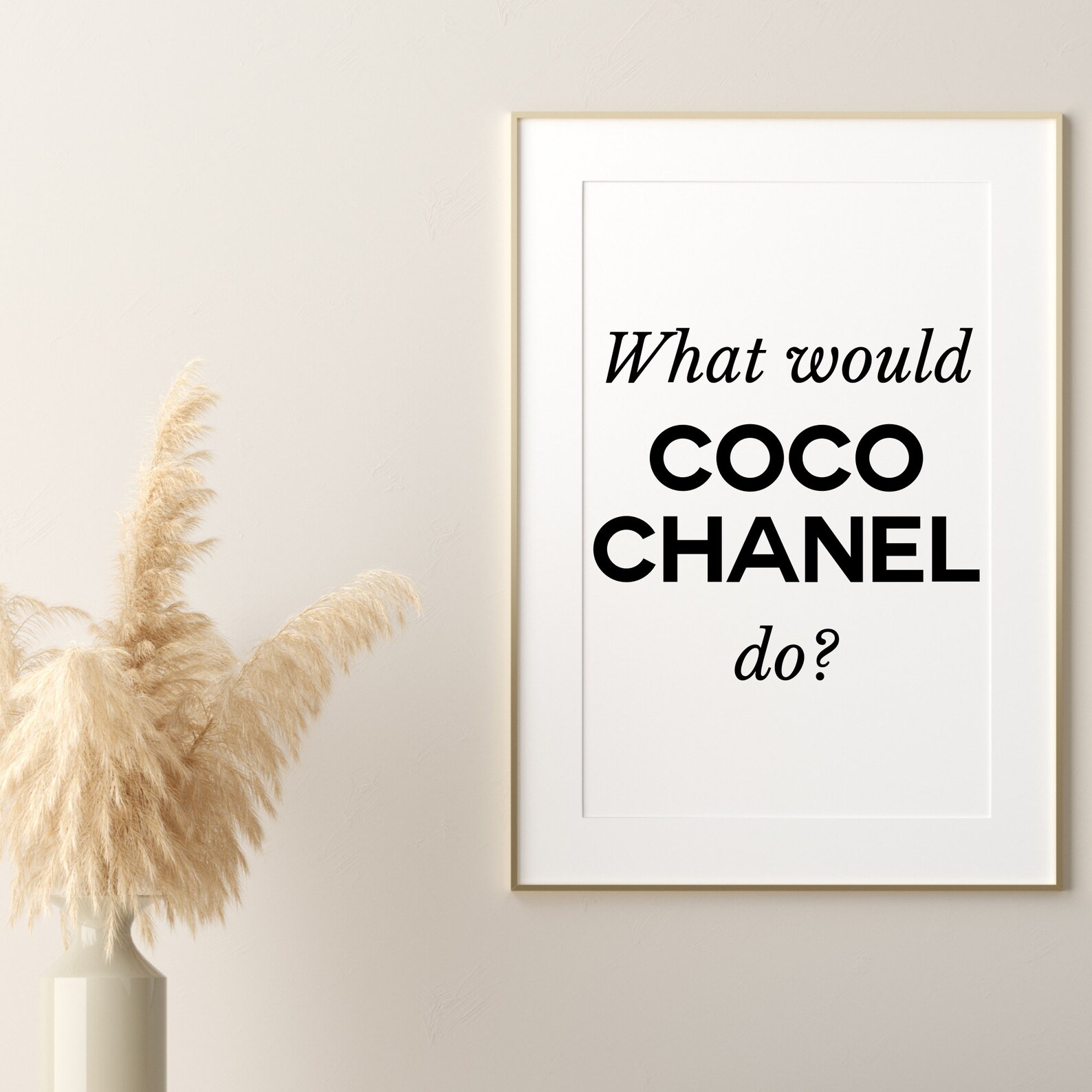 Chanel Wall Art Chanel Printable Wall Art Fashion Wall Art Etsy
