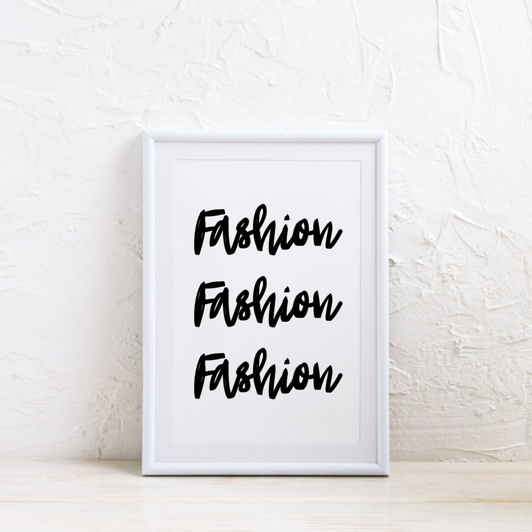 Fashion Wall Art, Fashion Prints, Fashion Illustration, Printable Wall ...