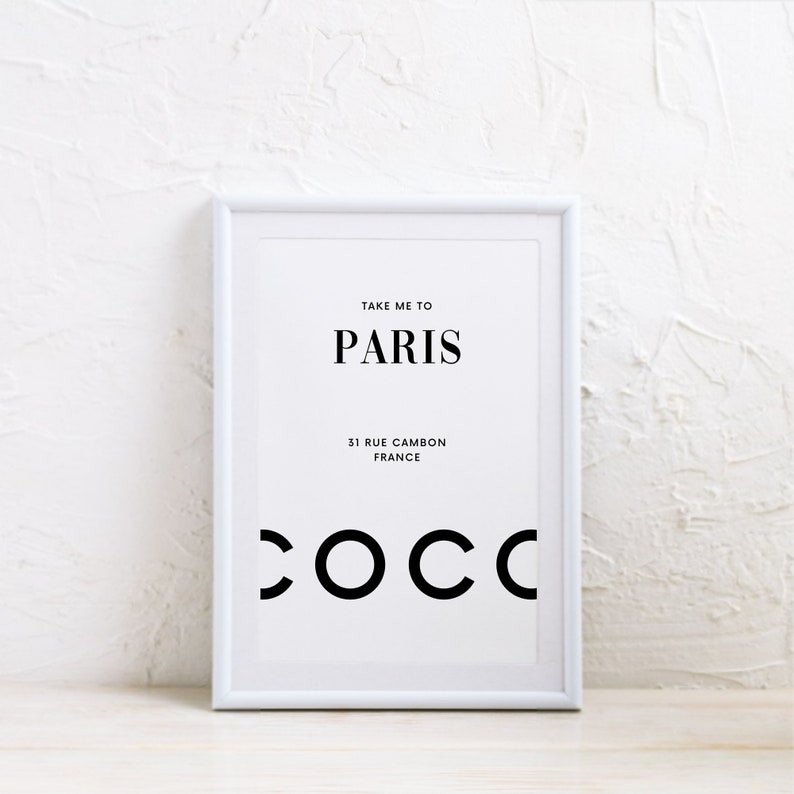 Coco Chanel Wall Art Chanel Wall Art Chanel Printable Wall | Etsy