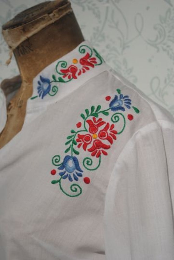Embroidered shirt, peasant blouse, Hungarian folk