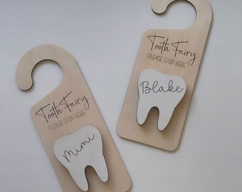 Tooth Fairy Holder, Tooth Fairy Dairy Hanger, Tooth Fairy Gift, Gift for child, Home Decor and Gifts, Door Hanger, First Birthday Gift