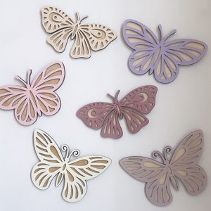 Wooden Wall Butterflies | Butterfly Wall Decor | Butterfly Theme | Butterfly Wall | Laser Cut Butterfly, Girls bedroom decor, Butterfly Wall